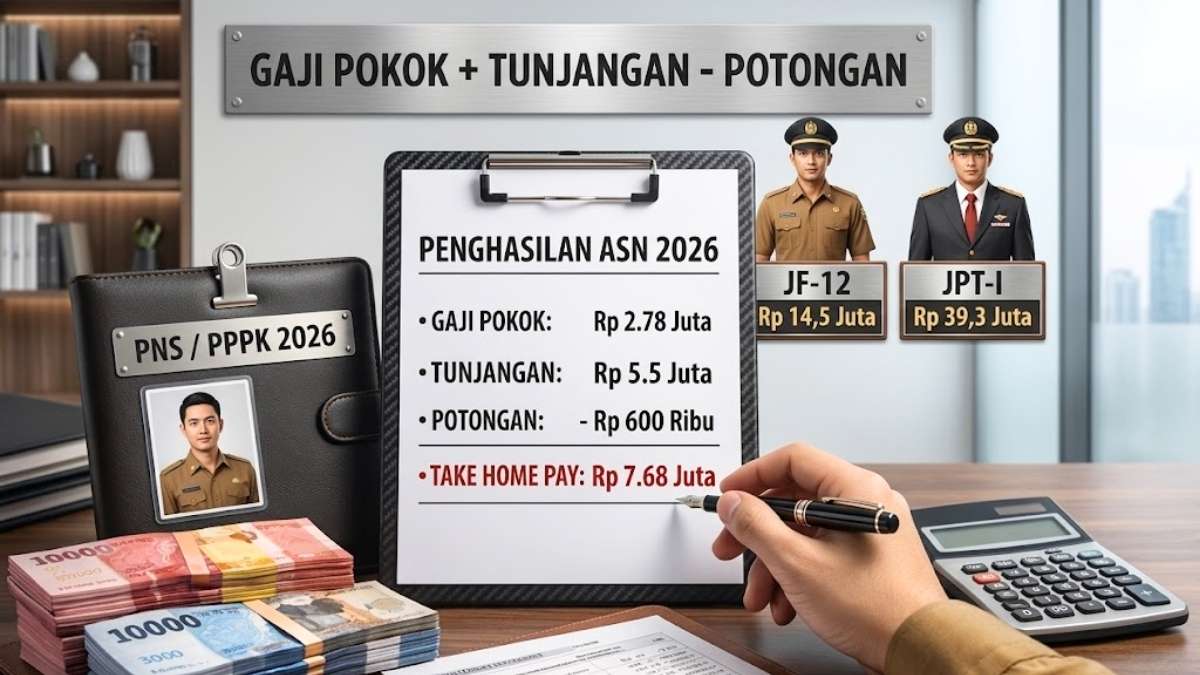 Skema Penghasilan Bersih PNS dan PPPK 2026 Rincian Rumus Komponen dan Kebijakan Single Salary
