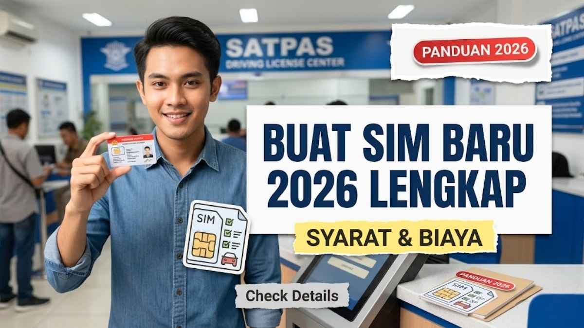 Panduan Lengkap Bikin SIM Baru 2026 Syarat Biaya dan Cara Daftar Online