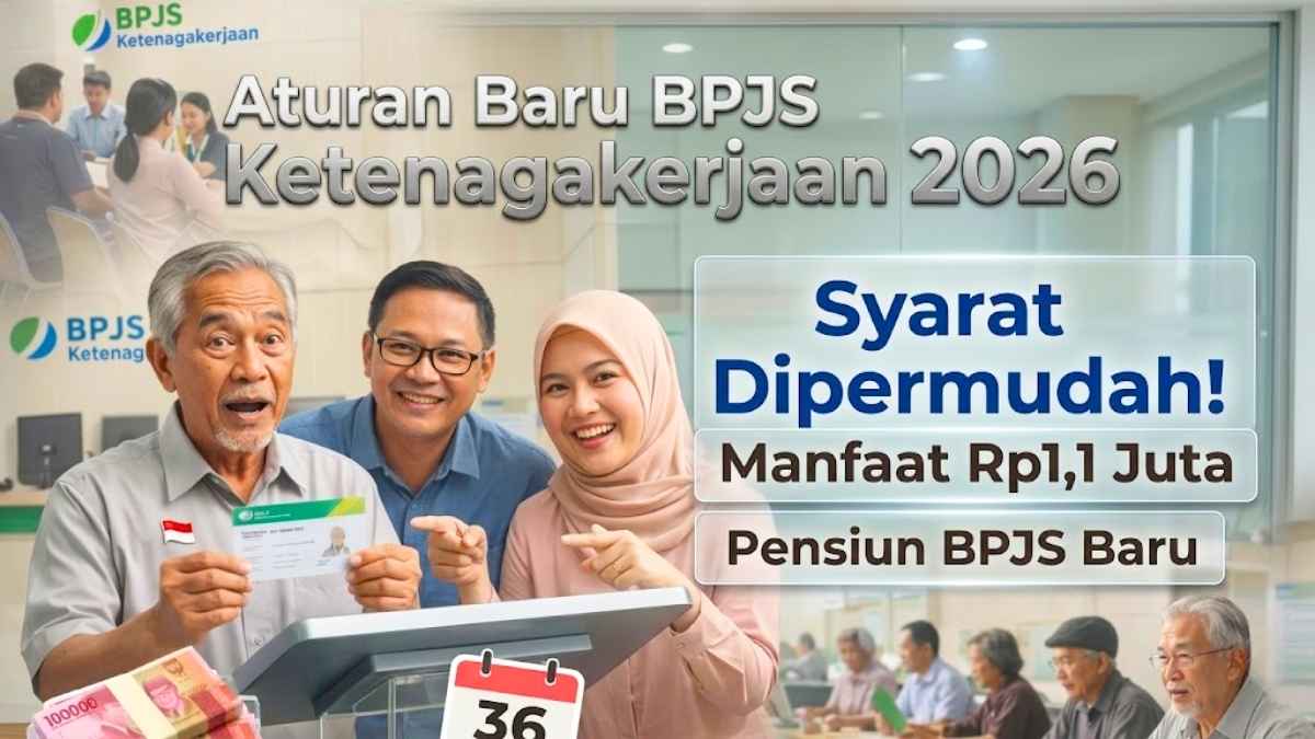 Aturan Baru BPJS Ketenagakerjaan 2026 Syarat 36 Bulan Dilonggarkan