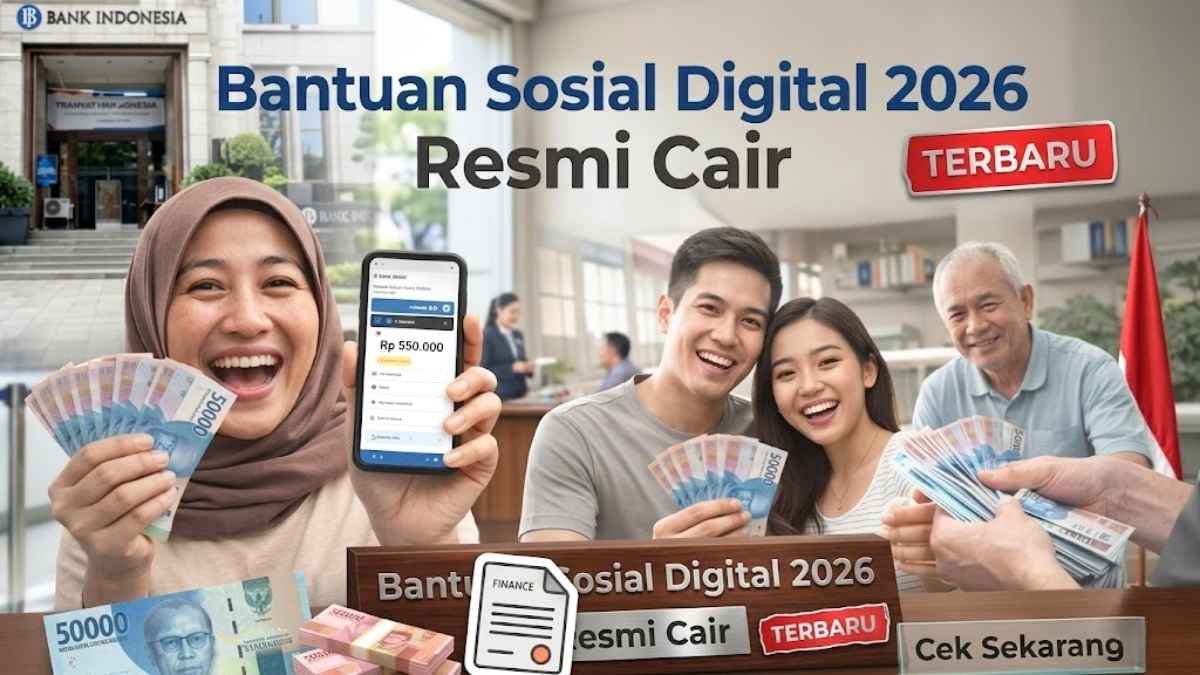 Bantuan Sosial Digital 2026 resmi cair warga bisa terima hingga Rp750.000