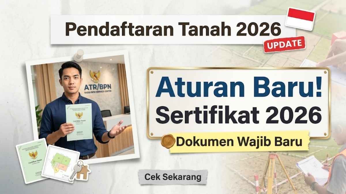 Update Pendaftaran Tanah 2026 aturan baru sertifikat dan dokumen wajib