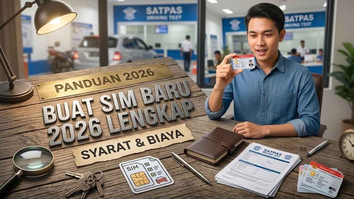 Panduan SIM Baru 2026 Indonesia Syarat Lengkap Biaya dan Cara Daftar Online