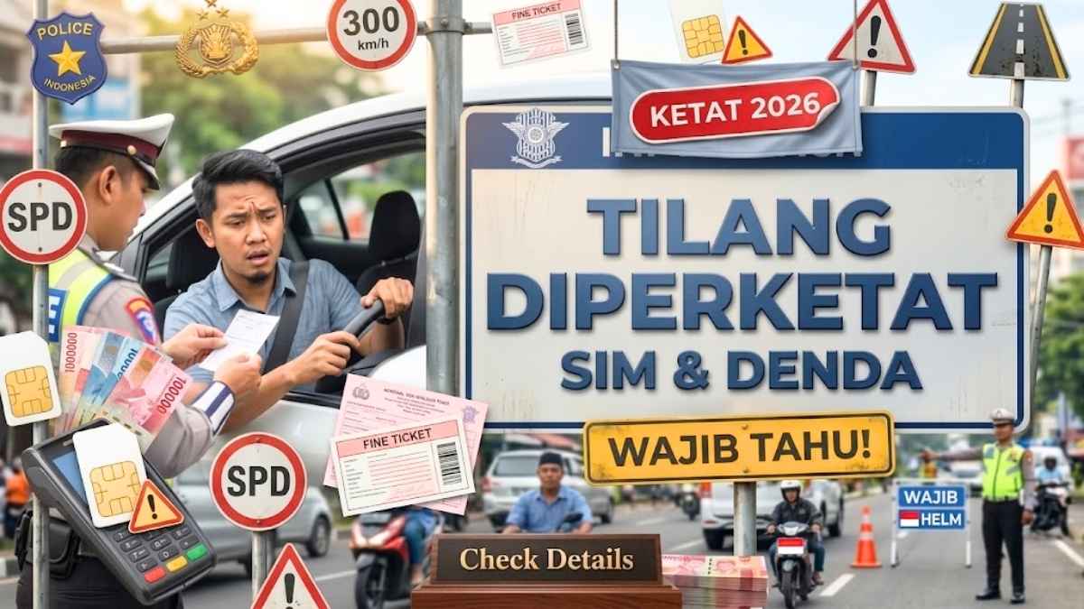 Aturan Tilang SIM 2026 Terbaru Sanksi yang Harus Diketahui Pengemudi