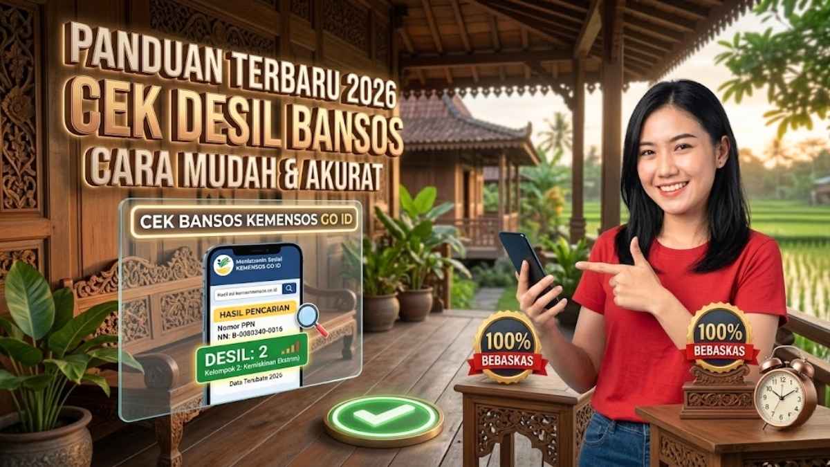 Panduan Lengkap Cara Mengecek Desil Bansos Kemensos Go Id 2026 Secara Akurat