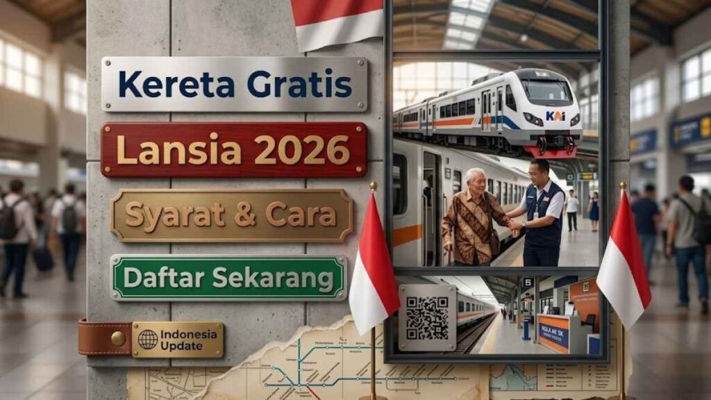 Perjalanan Kereta Gratis Lansia 2026 Syarat Resmi dan Cara Daftar